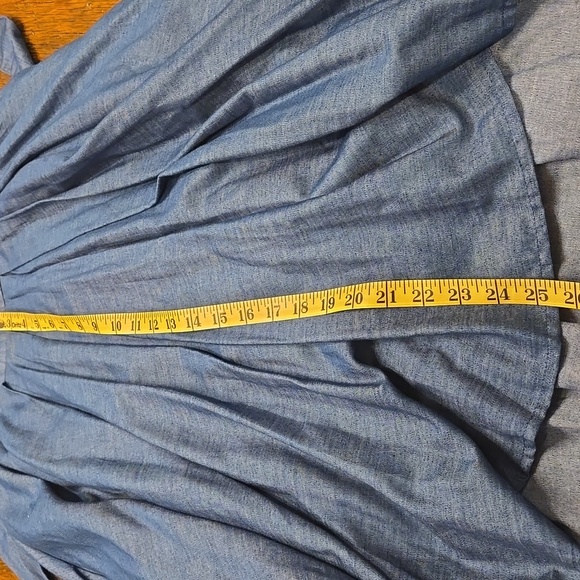 Garcia Denim Chambray Hi Low Skirt With Tulle Size SMALL - Picture 7 of 9